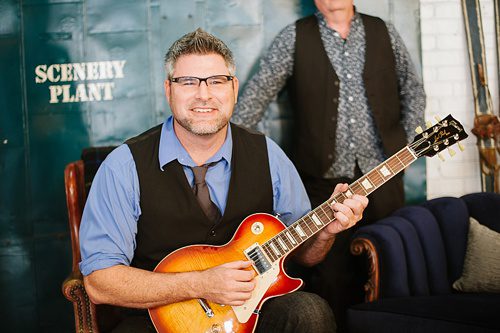 Fun and funky photo shoot with East Coast Entertainment's "The Mashup" band with eclectic and vintage rentals and space by Paisley and Jade in Richmond, Va