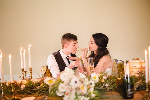 Beautiful and romantic elopement wedding at Sabot at Stony Point in Richmond Virginia featuring vintage furniture rentals by Paisley and Jade