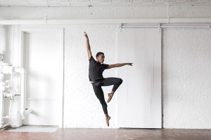 Richmond Ballet Dancer Ira White photographed at Paisley and Jade studio at Highpoint and Moore 