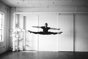 Richmond Ballet Dancer Ira White photographed at Paisley and Jade studio at Highpoint and Moore 