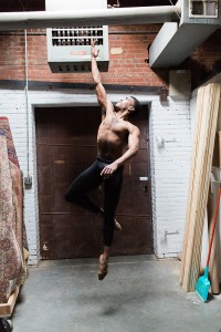 Richmond Ballet Dancer Ira White photographed at Paisley and Jade studio at Highpoint and Moore 