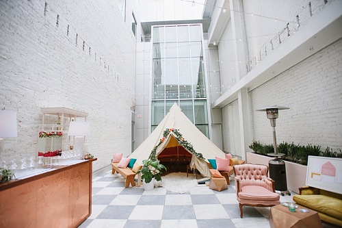 Quirky Wes Anderson inspired style on Wedding Crashers Tour in Richmond Virginia with specialty and eclectic rentals by Paisley and Jade