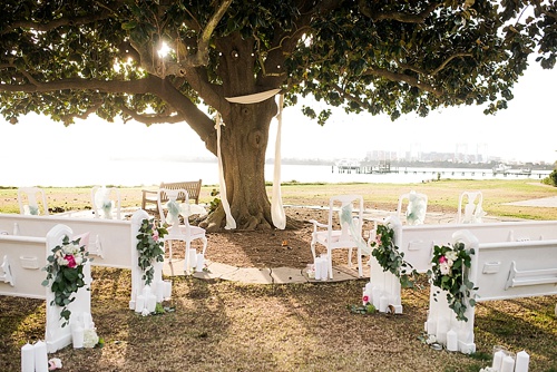 Beautiful blush romantic wedding inspiration shoot by Hearts Content Events at Hermitage Museum and Gardens with vintage and eclectic furniture rentals by Paisley and Jade 