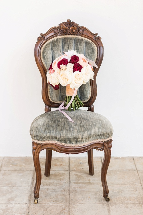 Romantic marsala inspired wedding at Alwyngton Manor in Virginia with vintage and specialty furniture rentals provided by Paisley and Jade 