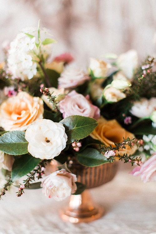 Gorgeous feminine and forest wedding inspiration styles shoot by Glint Events at Paisley and Jade showroom in Richmond Virginia 