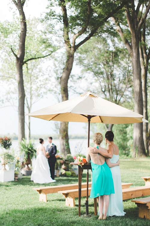 Colorful and creative wedding styled shoot at Upper Shirley Vineyards in Virginia with eclectic and vintage furniture rentals by Paisley and Jade 