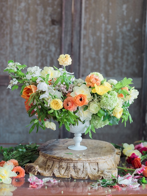 Floral workshop with Tulipina Design in the Paisley and Jade showroom at Highpoint and Moore in Richmond, Virginia