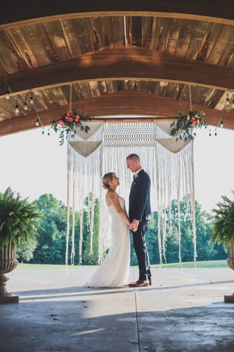 Gorgeous outdoor wedding at Independence Golf Club with vintage and eclectic rentals by Paisley and Jade 