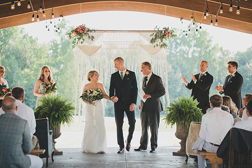 Gorgeous outdoor wedding at Independence Golf Club with vintage and eclectic rentals by Paisley and Jade 