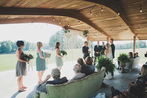 Gorgeous outdoor wedding at Independence Golf Club with vintage and eclectic rentals by Paisley and Jade 