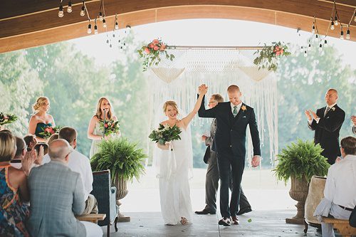 Gorgeous outdoor wedding at Independence Golf Club with vintage and eclectic rentals by Paisley and Jade 