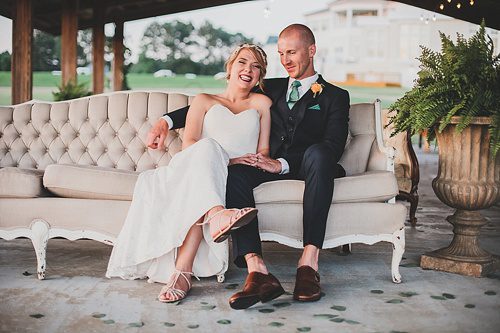 Gorgeous outdoor wedding at Independence Golf Club with vintage and eclectic rentals by Paisley and Jade 