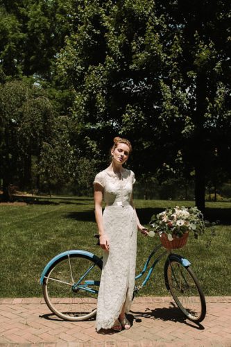 Wedding dress collection for Lace and Liberty look book with vintage rentals by Paisley and Jade