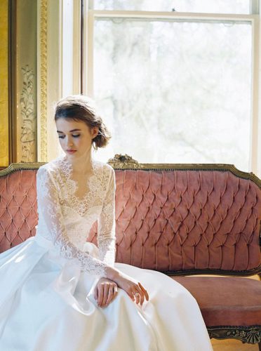 Romantic Wedding  Dress  Look Book Shoot for Lace and 