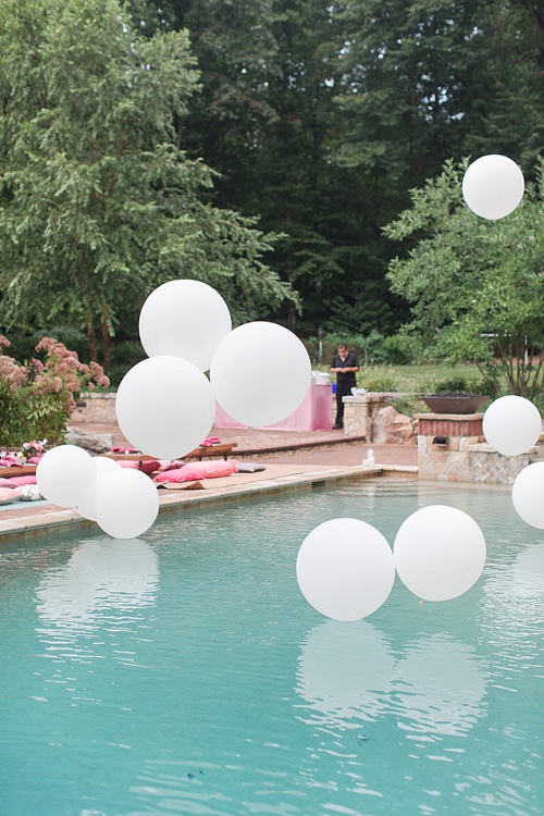 Gorgeous girl's night out pool party in Leesburg with specialty rentals by Paisley and Jade 