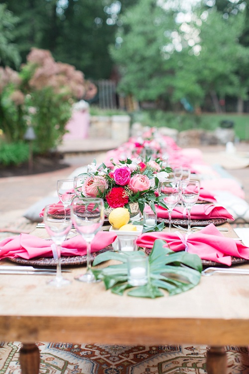 Gorgeous girl's night out poolside party in Leesburg, Virginia with specialty rentals by Paisley and Jade 