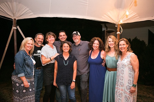 Farm Feast fundraising dinner at Blenheim Vineyards with specialty rentals by Paisley and Jade 