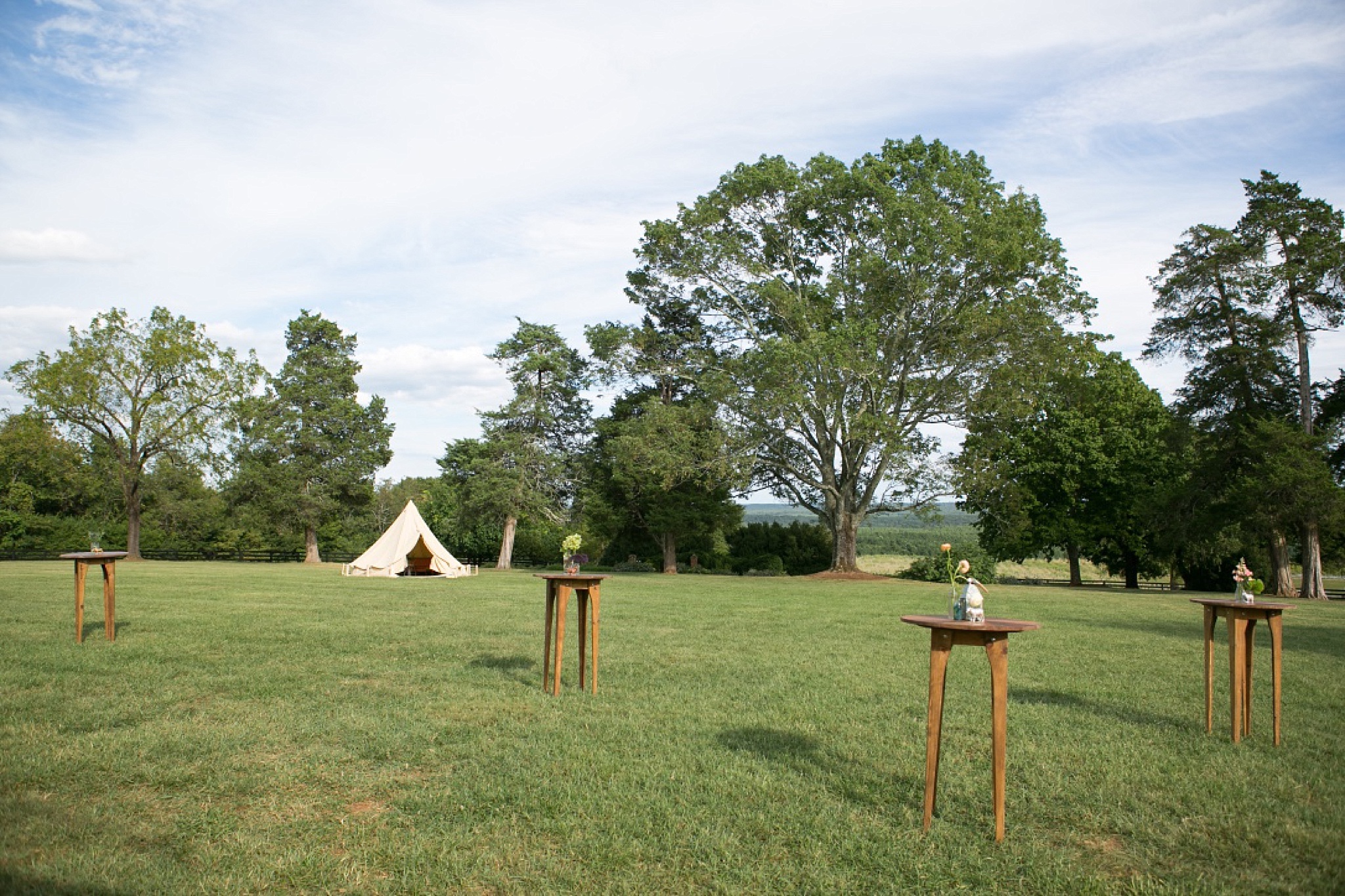 Farm to Feast fundraising dinner at Blenheim Vineyards with specialty rentals by Paisley and Jade