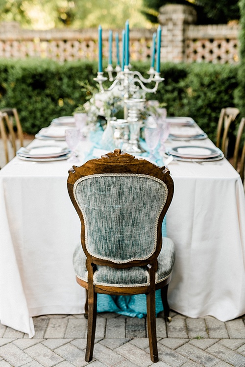 Pretty Pantone inspired wedding inspiration shoot at The Sutherland In North Carolina with vintage and specialty rentals by Paisley and Jade