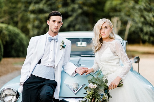 Pretty Pantone inspired wedding inspiration shoot at The Sutherland In North Carolina with vintage and specialty rentals by Paisley and Jade