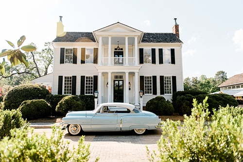 Pretty Pantone inspired wedding inspiration shoot at The Sutherland In North Carolina with vintage and specialty rentals by Paisley and Jade