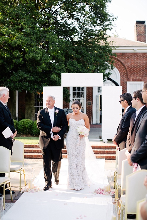 Gorgeous real wedding at the Country Club of Virginia with specialty rentals by Paisley and Jade 