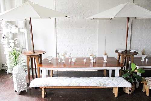 Gorgeous white and neutral Al Fresco dining inspiration by Paisley and Jade