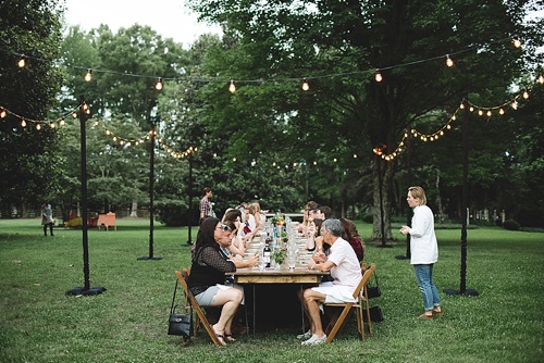 Dinner In The Field in Virginia with specially vintage and custom built rentals by Paisley and Jade