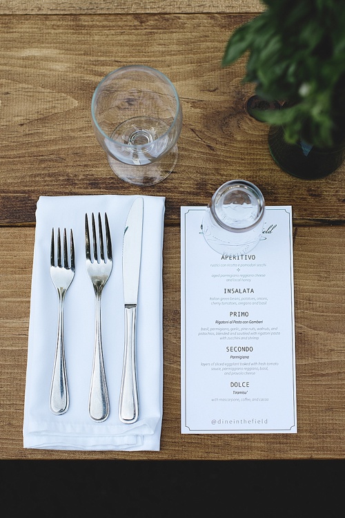 Dinner In The Field in Virginia with specially vintage and custom built rentals by Paisley and Jade