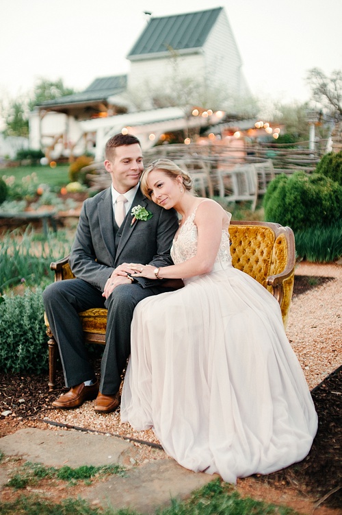 Romantic vow renewal styled shoot with copper accents at Pharsalia with specialty rentals by Paisley and Jade 
