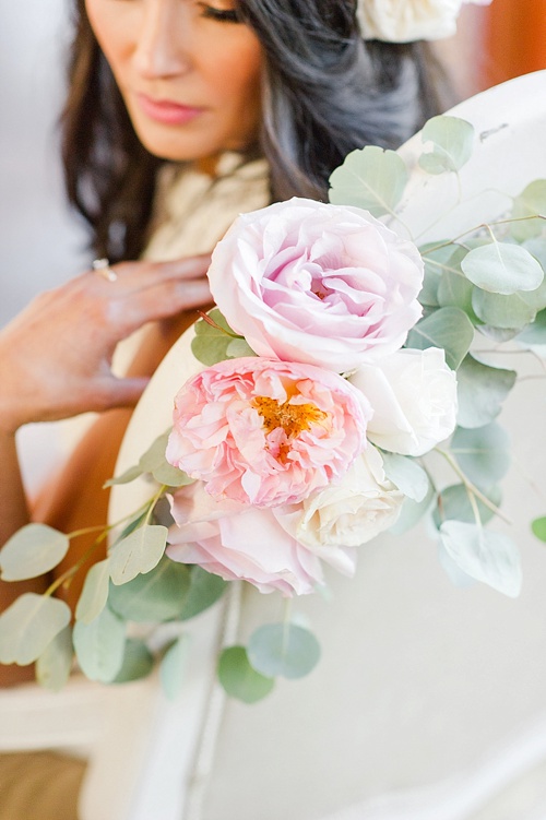 Romantic blush wedding inspiration shoot at Ashton Creek Vineyards with specialty chair rentals by Paisley and Jade 