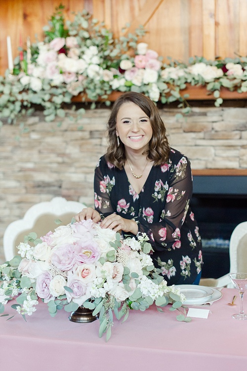 Romantic blush wedding inspiration shoot at Ashton Creek Vineyards with specialty chair rentals by Paisley and Jade 