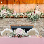 Beautiful blush wedding styled shoot at Ashton Creek Vineyards with specialty rentals by Paisley and Jade