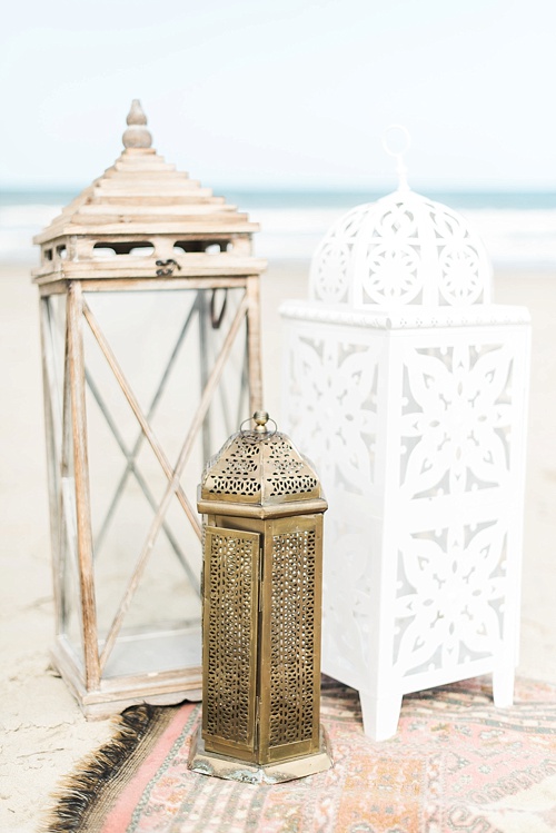 Romantic seaside ceremony in Virginia Beach with specialty rentals by Paisley and Jade 