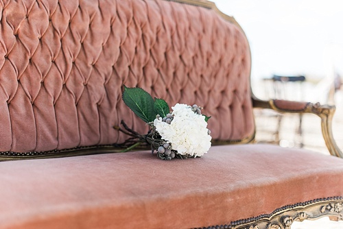 Romantic seaside ceremony in Virginia Beach with specialty rentals by Paisley and Jade 