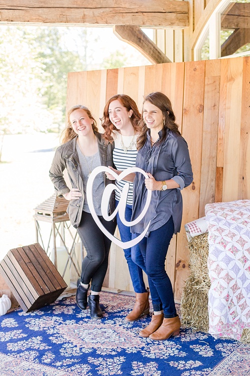 Fall For Creative event at Big Spring Farm by Creative At Heart with specialty rentals by Paisley and Jade