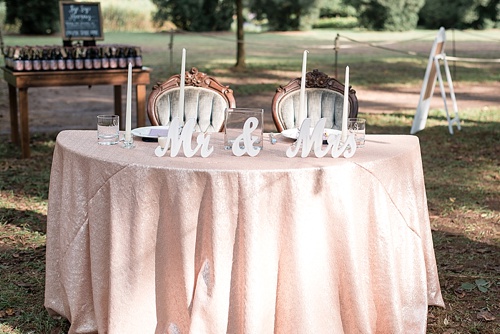 Classic real wedding at Tuckahoe Plantation with specialty furniture rentals by Paisley and Jade 