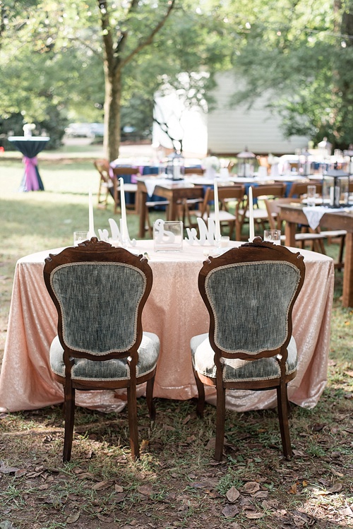 Classic real wedding at Tuckahoe Plantation with specialty furniture rentals by Paisley and Jade 