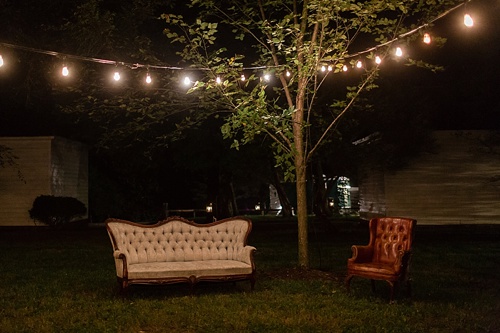 Classic real wedding at Tuckahoe Plantation with specialty furniture rentals by Paisley and Jade 