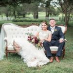 Classic real wedding at Tuckahoe Plantation with specialty furniture rentals by Paisley and Jade