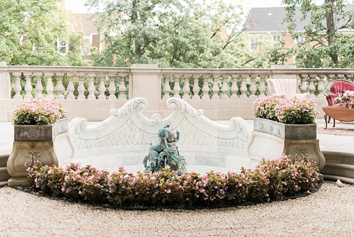 Romantic real wedding at the Meridian House in Washington DC with specialty rentals by Paisley and Jade 