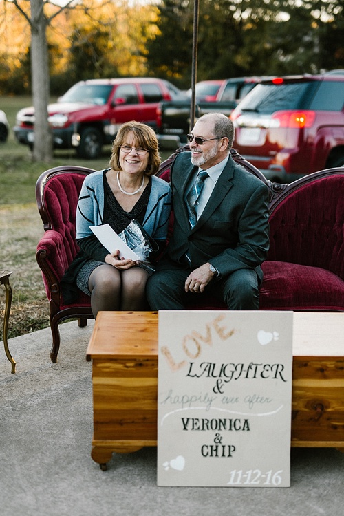 Moody and romantic real wedding at The Glasgow Farm in Fredericksburg, Virginia with specialty rentals by Paisley and Jade 