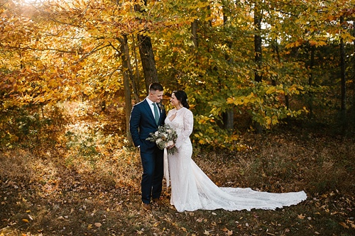 Moody and romantic real wedding at The Glasgow Farm in Fredericksburg, Virginia with specialty rentals by Paisley and Jade 