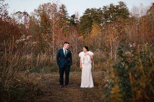 Moody and romantic real wedding at The Glasgow Farm in Fredericksburg, Virginia with specialty rentals by Paisley and Jade 