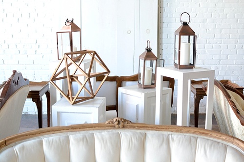 Inspiration Station by Paisley and Jade four sided vintage lounge area great for weddings or corporate events 