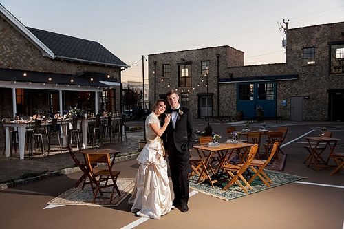 Urban wedding inspiration at Blue Bee Cider in Richmond, Virginia with specialty rentals by Paisley and Jade