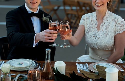 Urban wedding inspiration at Blue Bee Cider in Richmond, Virginia with specialty rentals by Paisley and Jade