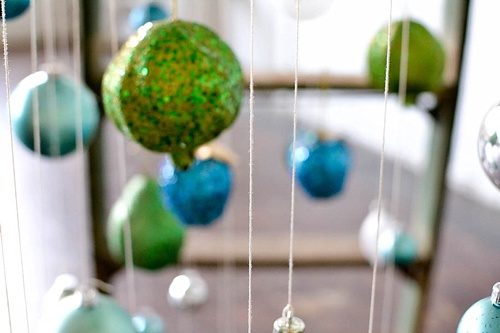 Fun and Fun Christmas Tree inspiration using a vintage wooden ladder from Paisley and Jade at Highpoint and Moore