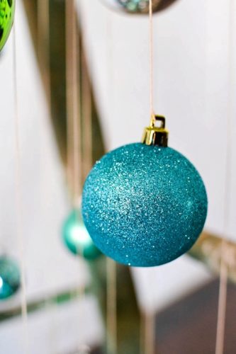 Fun and Fun Christmas Tree inspiration using a vintage wooden ladder from Paisley and Jade at Highpoint and Moore