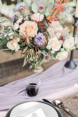 Richly Colored and Romantic Wedding Inspiration Photo Shoot at Early Mountain Vineyards with specialty rentals by Paisley and Jade